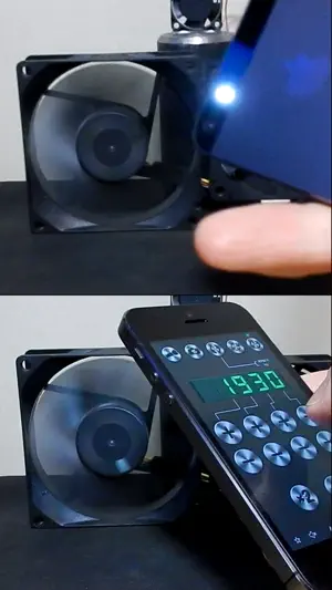 Strobe tachometer (RPM meter) screenshot 1