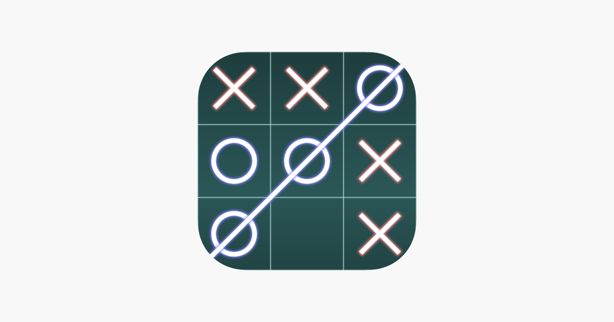 Tic Tac Toe Free Glow - 2 player online multiplayer board game with