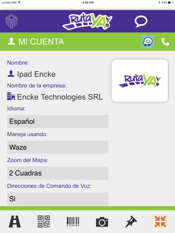 RutaYa iPad screenshot 3 - Navigation app