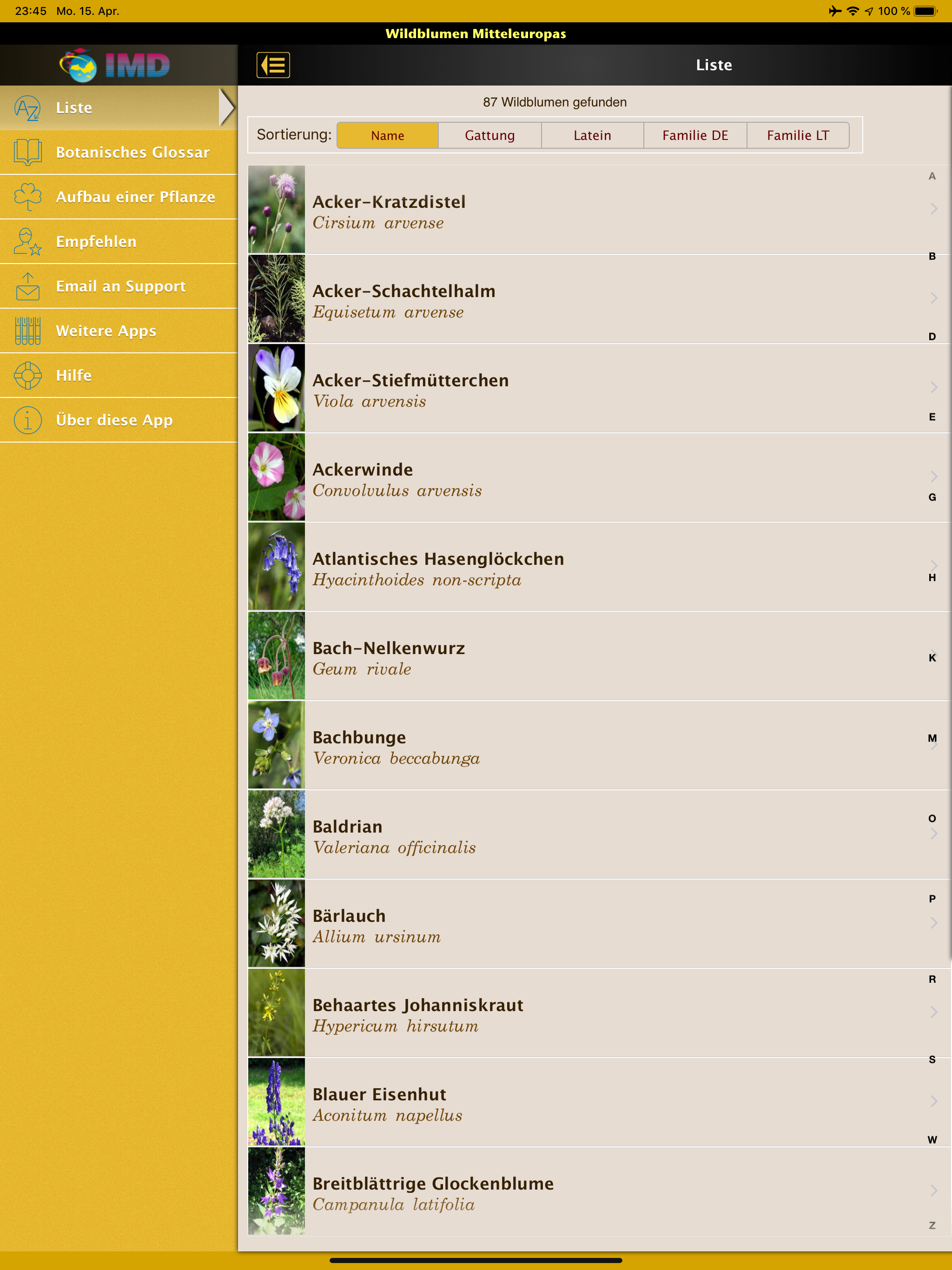 Wildblumen Mitteleuropas screenshot 9