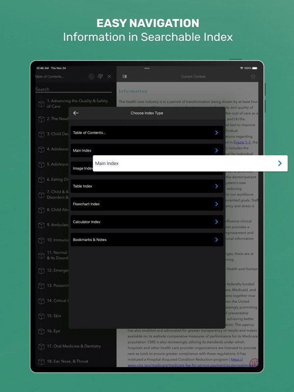 CURRENT Dx Tx Pediatrics iPad screenshot 6 - Medical app