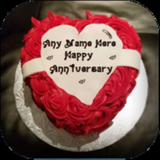 Name Anniversary Cake icon