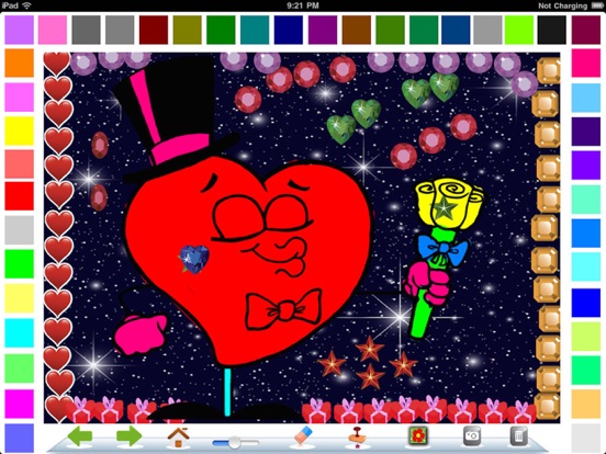 Screenshot #4 pour A Valentine's Day Coloring App