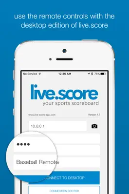 Game screenshot Live Score Remote apk