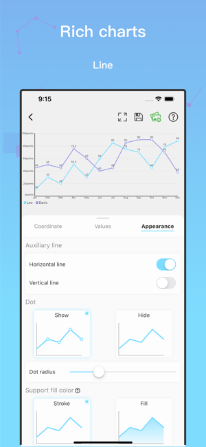 ‎Fast Chart-Design&Export chart Screenshot