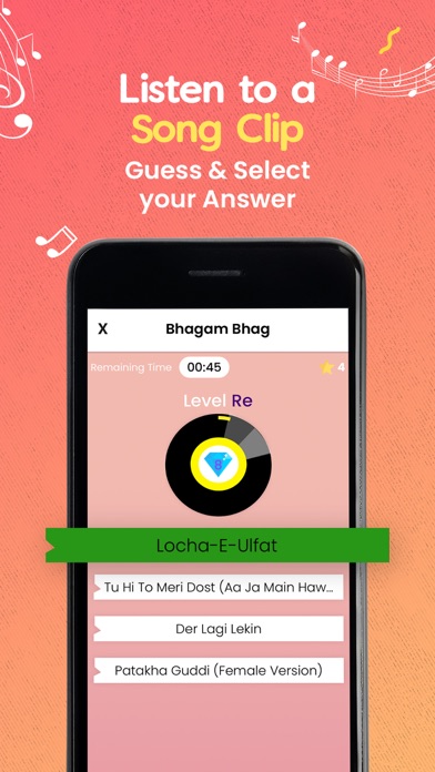 GaanaP - Bollywood Music Games Screenshot