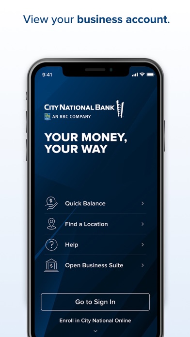 City National Bank App Screenshot