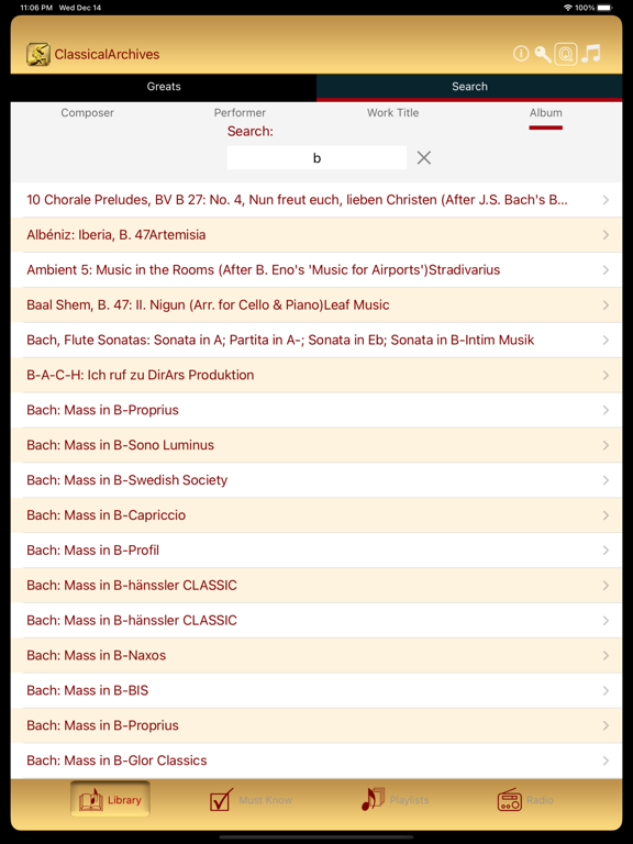 Screenshot #5 pour Classical Archives