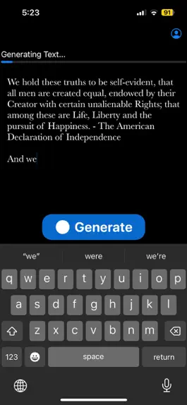 Game screenshot AI Text Generation apk
