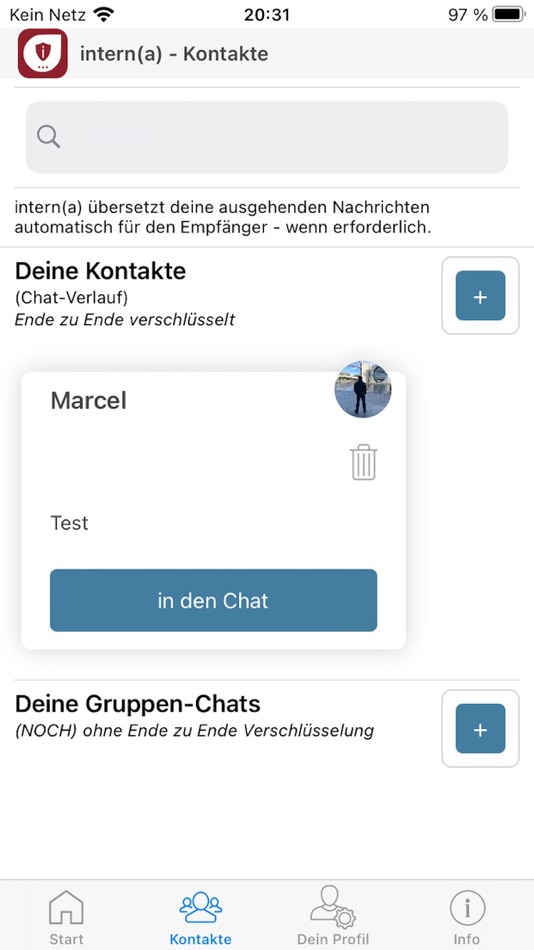 #4. intern@ Time Clock & Messenger (iOS) โดย: Marcel Poschitzke