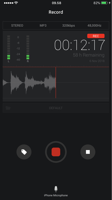AVR X PRO - Voice Recorder Screenshot