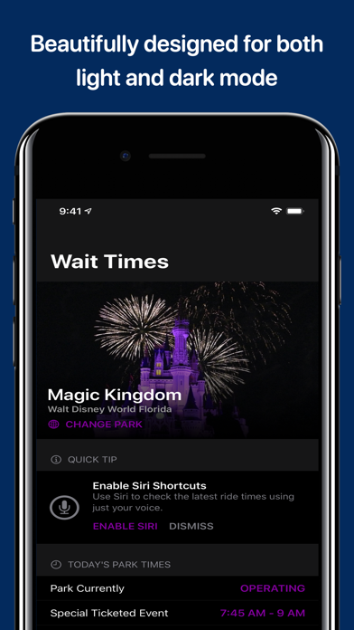 Wait Times for Disney Parks Screenshot