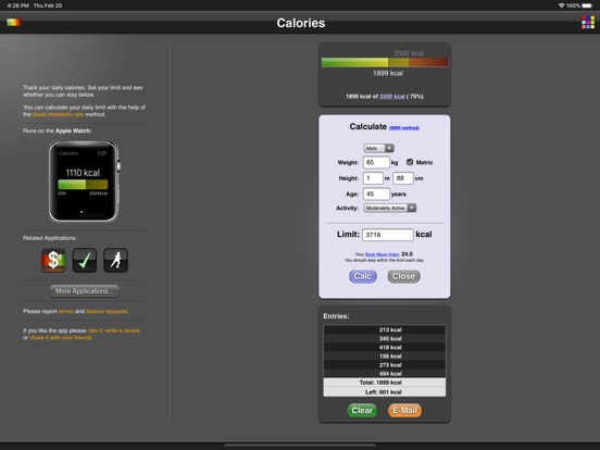 Screenshot #5 pour Calories