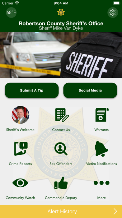 Robertson County Sheriff (TN) Screenshot