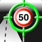 Speed Limit App displays the current speed limit and your current speed