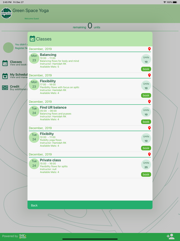 Screenshot #5 pour Green Space Yoga