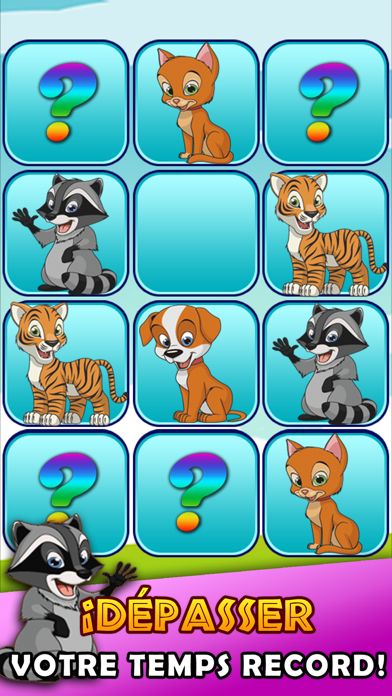 Screenshot #2 pour Mémoriser les paires d'animaux