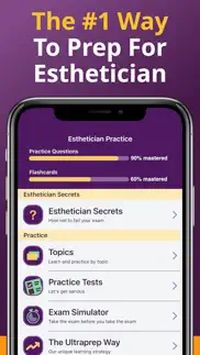 esthetician exam study guide iphone screenshot 1