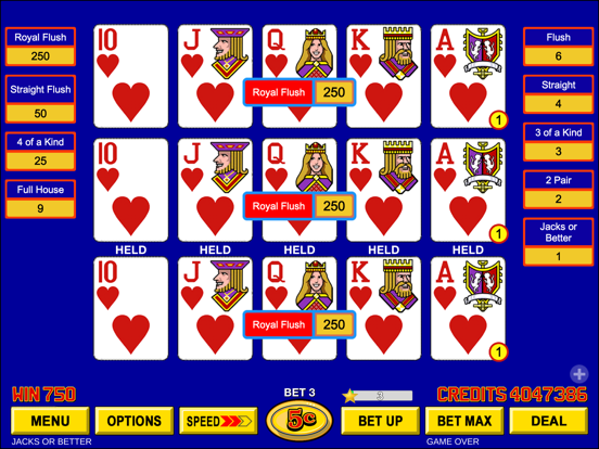 Screenshot #4 pour Video Poker ™ - Classic Games