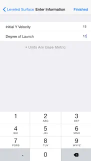 projectile motion calculator iphone screenshot 3