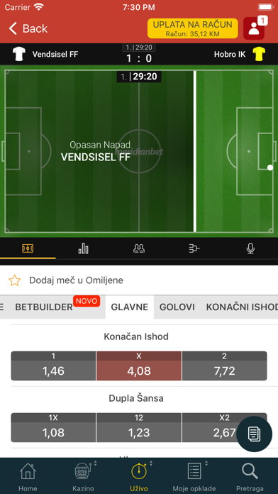 Meridianbet.BA Screenshot