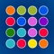 Matchadelic is a multi-level memory game where you attempt to match pairs of colors which have been randomly placed and hidden on the game board