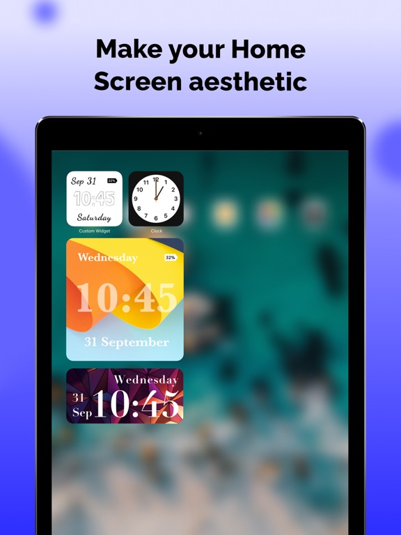 Screenshot #6 pour Lock Screen Widgets for iOS 17