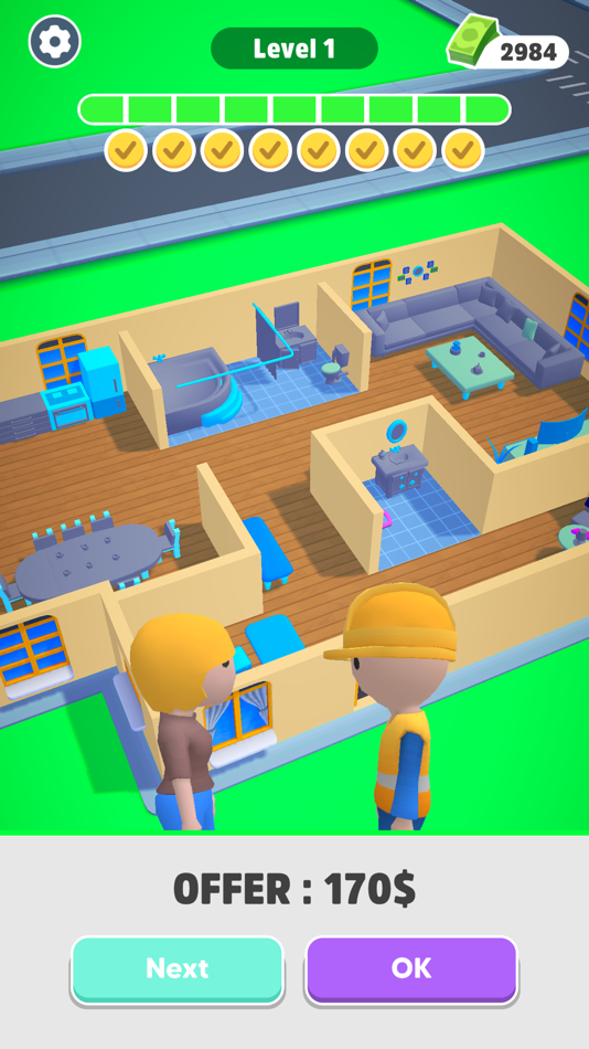 #8. Home Builder 3D ! (iOS) By: BoomHits sp. z o.o.