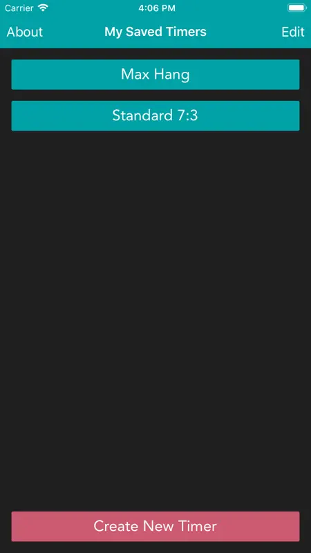 HangTime - a hangboarding app screenshot 6 of 6