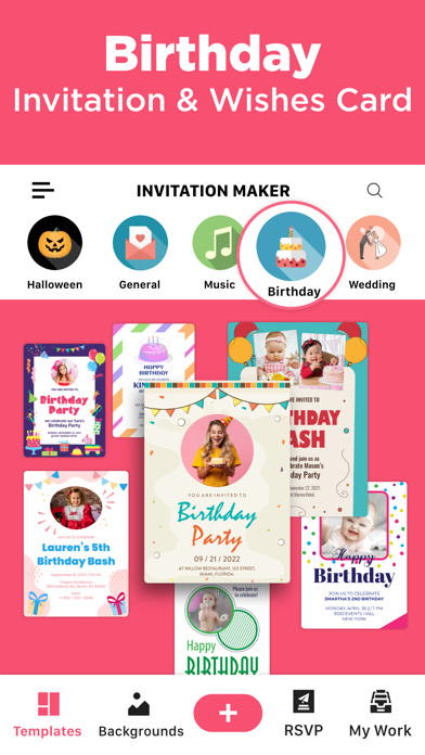 Invitation Maker & RSVP Screenshot