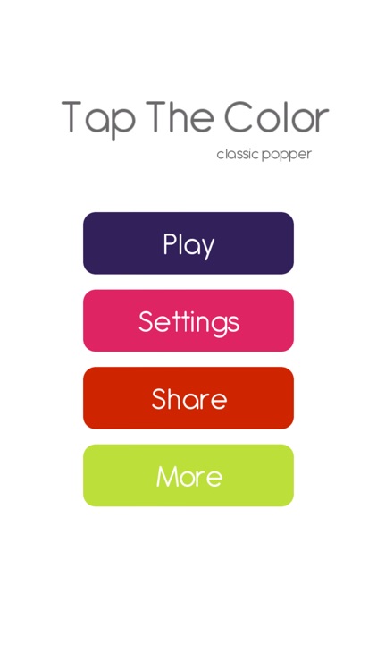 Tap The Color : Classic Popper