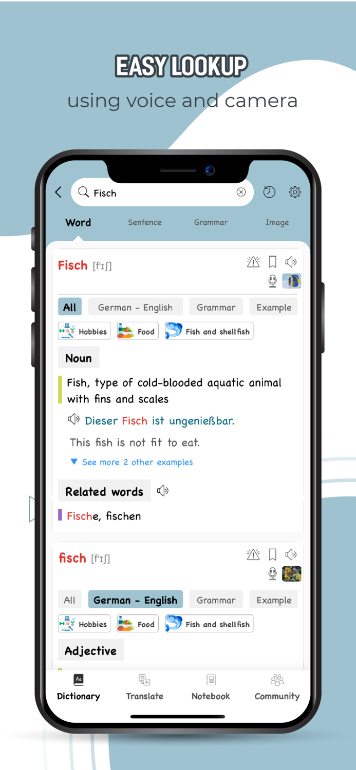 Faztaa German Dictionary