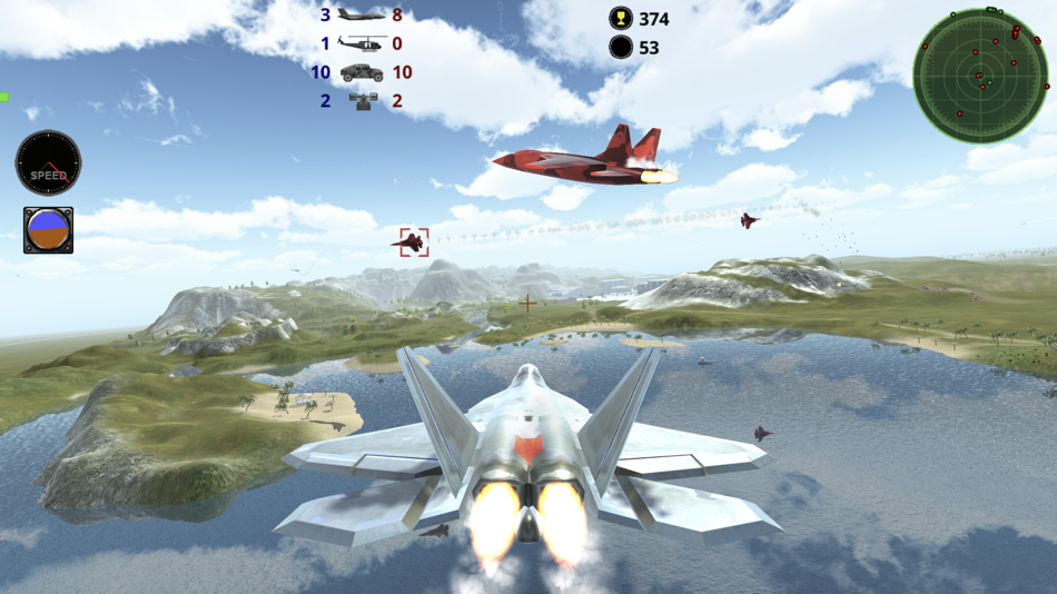 #3. Fighter 3D - Air combat game (iOS) 由: Luis Evaristo Rodriguez Campos