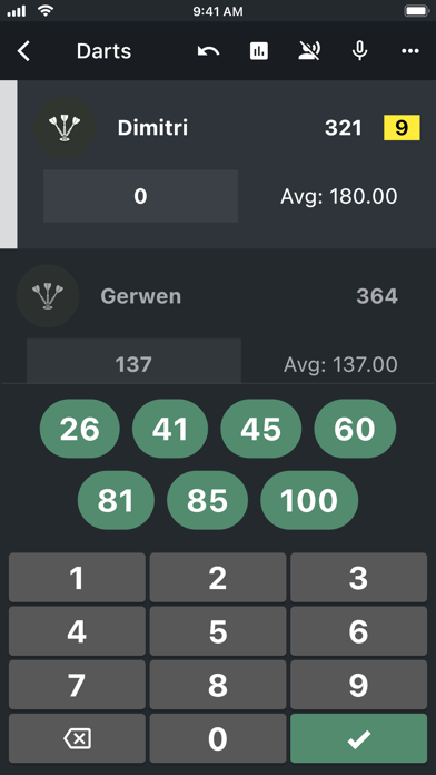 DARTS Scorekeeper 2024 Screenshot