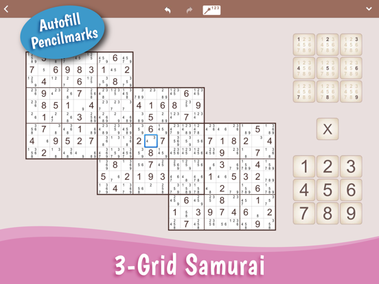 MultiSudoku: Samurai Sudoku iPad app afbeelding 3