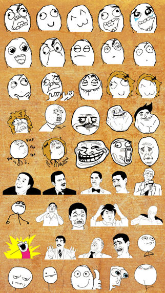 Screenshot #2 pour Autocollants de rage comics