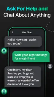 lisa chat: ai bot assistant iphone screenshot 1