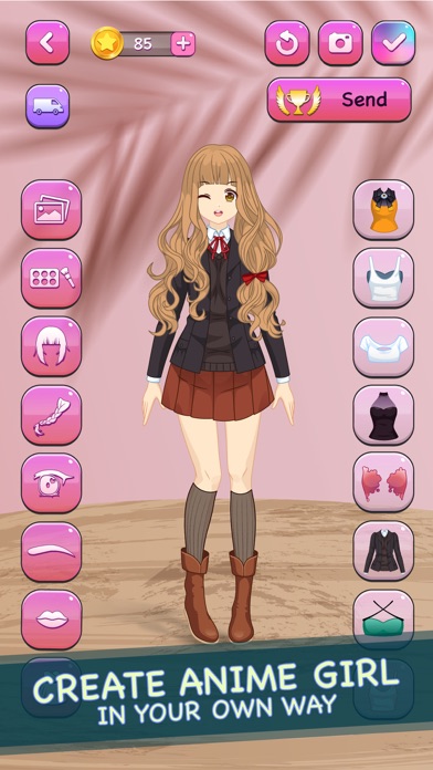 Anime Dolls Dress Up Game Screenshot