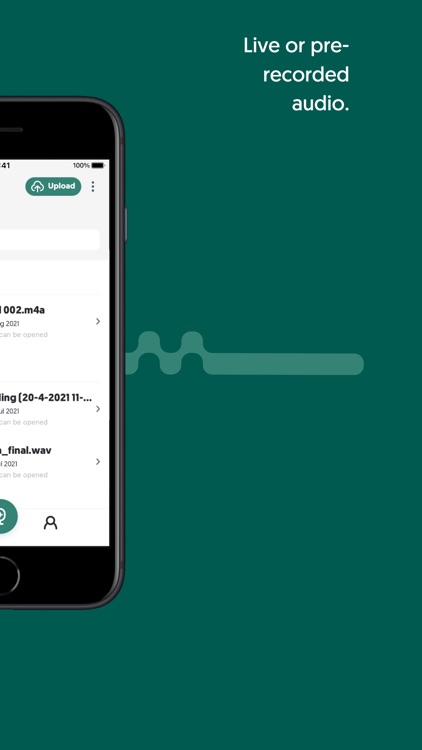 Transcribe voice to text
