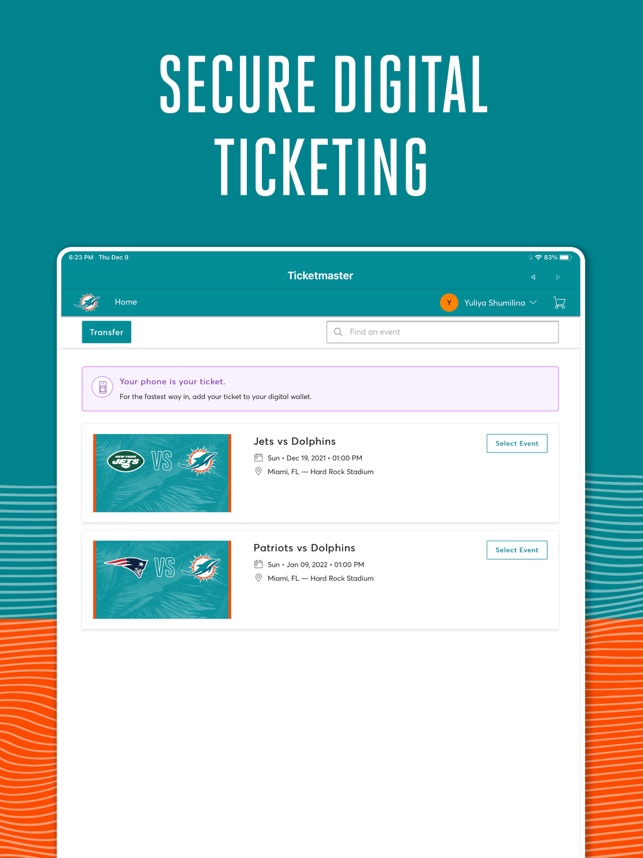 dolphin tickets ticketmaster