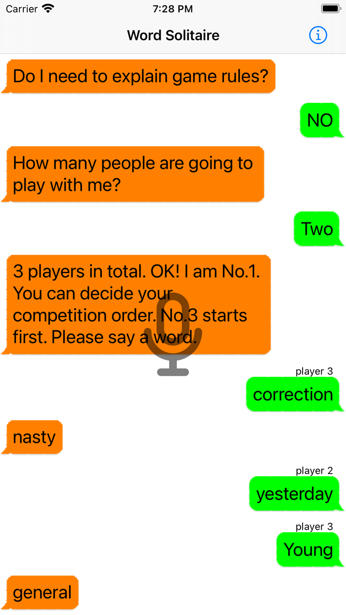 Voice Word Solitaire