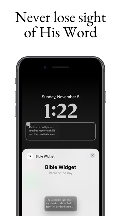 Bible Widget Screenshot