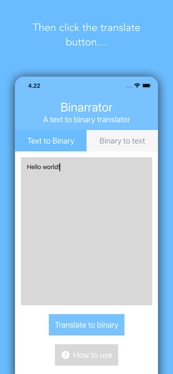 Binarrator - binary translator