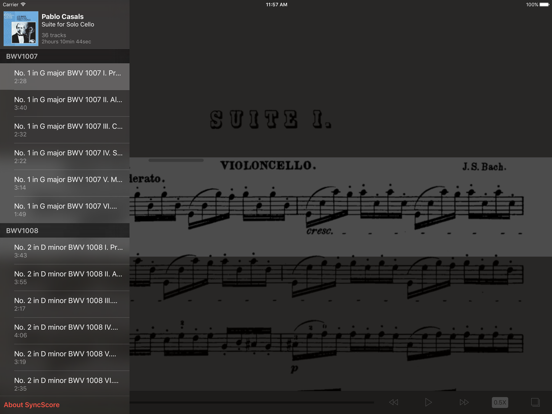 Screenshot #5 pour Bach Cello Suites - SyncScore