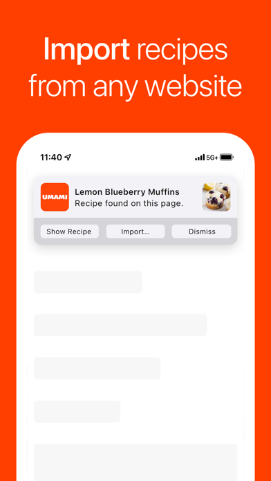 Umami - Recipe Manager Screenshot