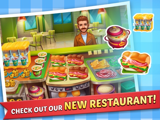 Food Court Hamburger Cooking iPad app afbeelding 2