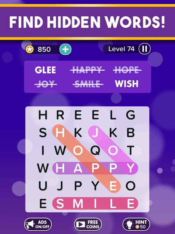 Screenshot #6 pour Word Search Addict: Word Games
