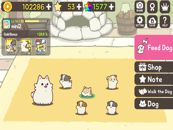 FeeDog - Raising Puppy iPad screenshot 6 - Games app