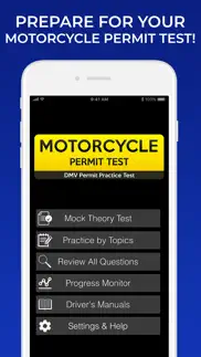 dmv motorcycle permit test iphone screenshot 1