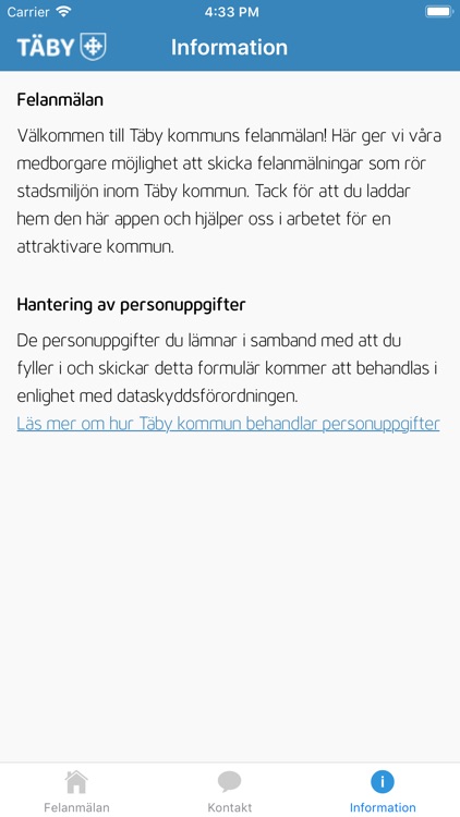 Felanmälan i Täby kommun screenshot-3